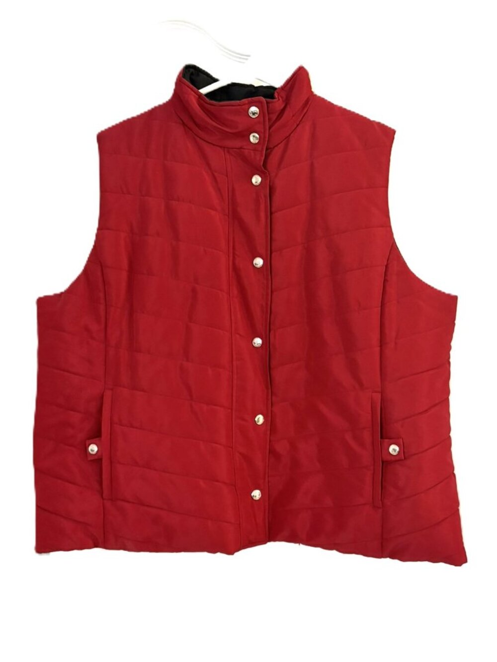 Jones New York Red & Black Reversible Vest Size 2X